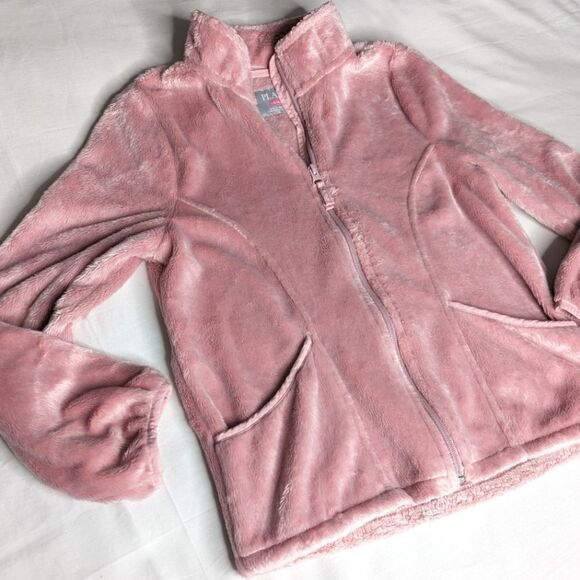 Children's Place Pink Faux Fur Jacket - Picture 2 of 8